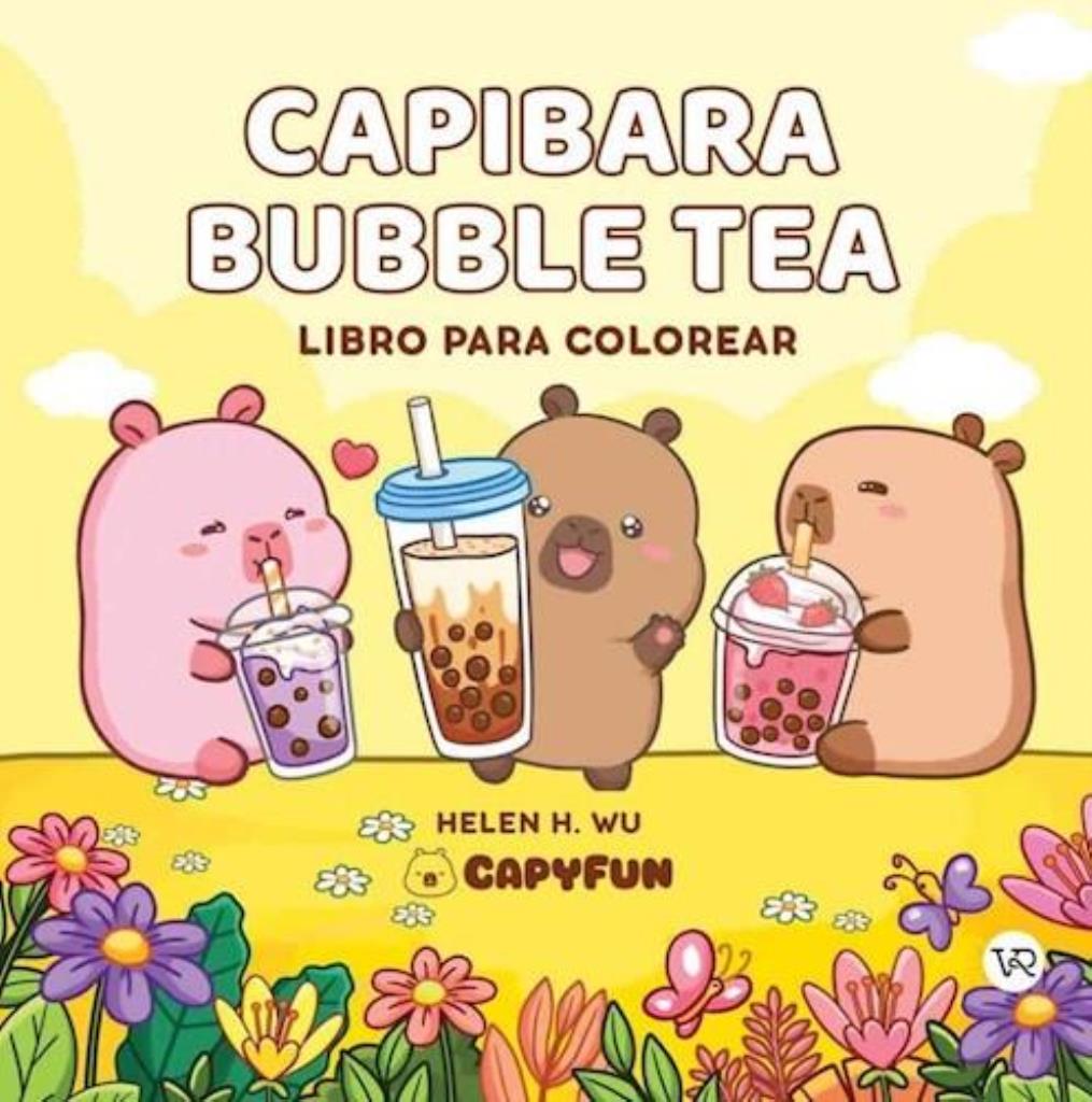 CAPIBARA BUBBLE TEA - LIBOS PARA COLOREAR
