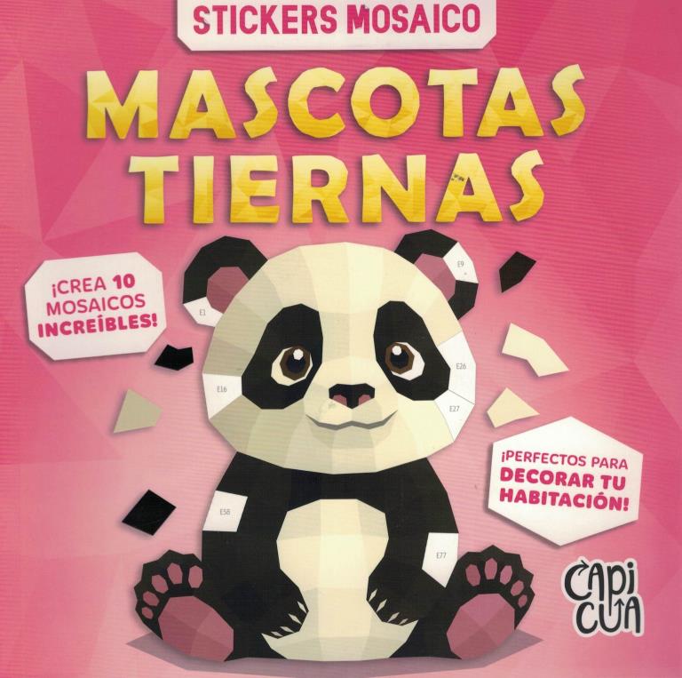 MASCOTAS TIERNAS- STICKERS MOSAICO
