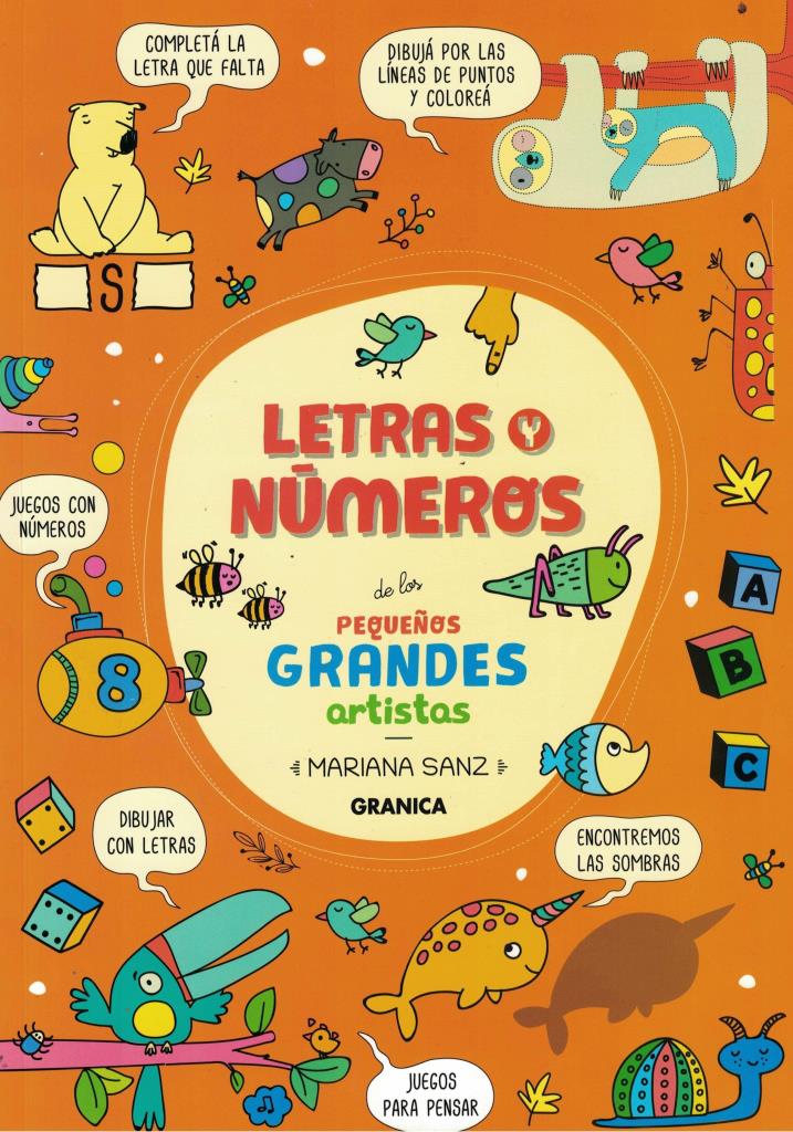 LETRAS Y NUMEROS DE LOS PEQUEÑOS GRANDES ARTISTAS