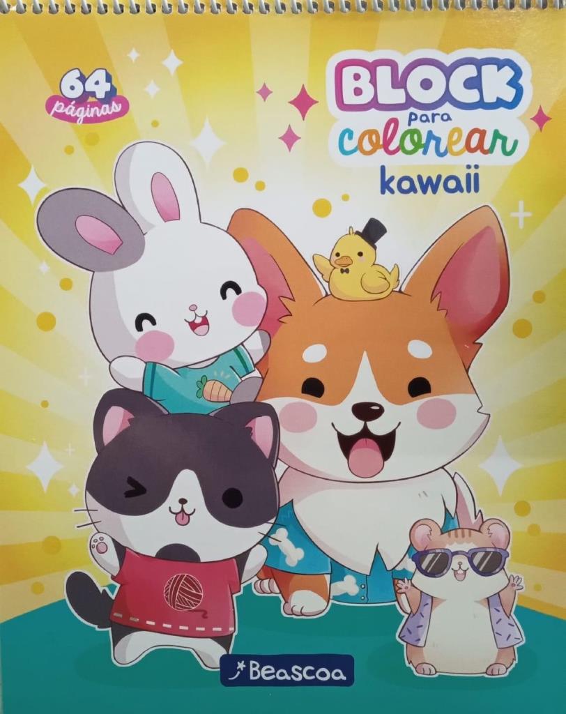 KAWAII- BLOCK PARA COLOREAR