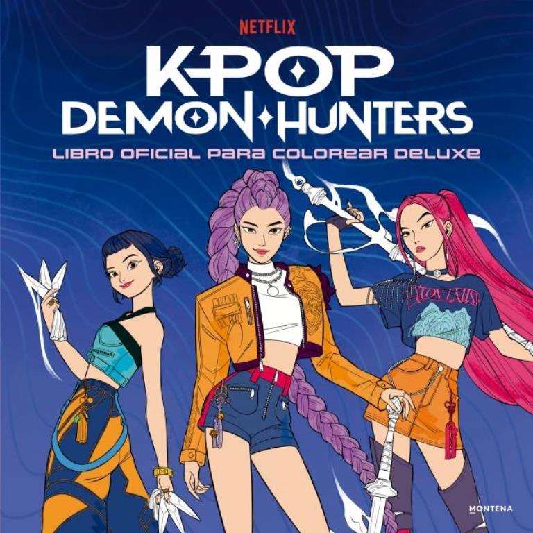 KPOP DEMON HUNTERS LIBRO PARA COLOREAR
