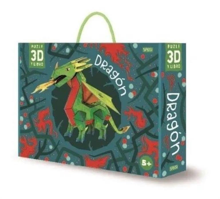 DRAGON- PUZZLE 3D Y LIBRO