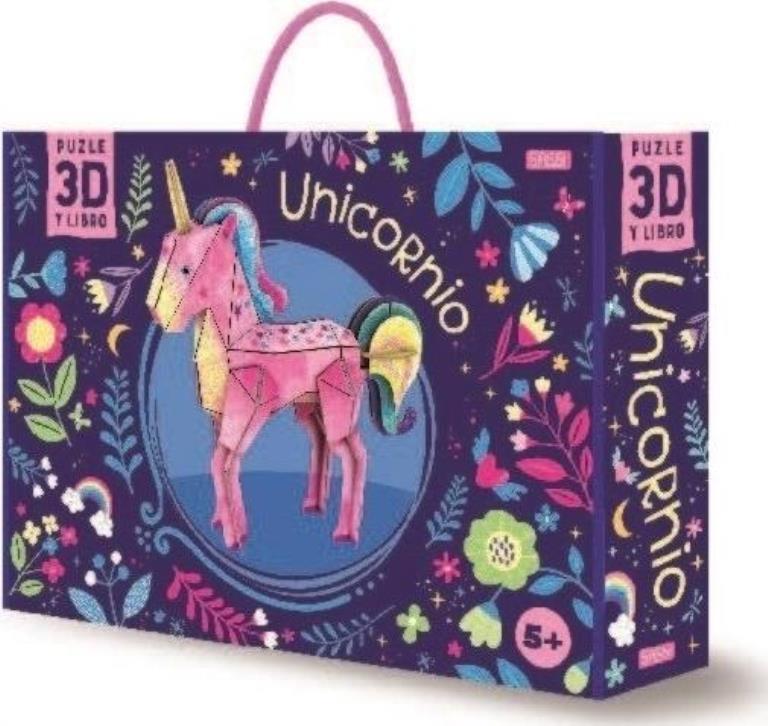 UNICORNIO- PUZZLE 3D Y LIBRO