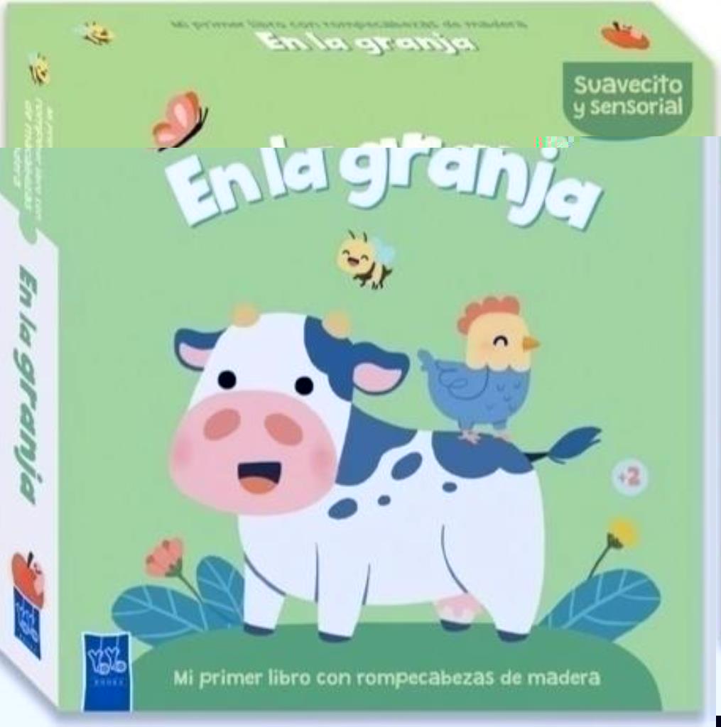 EN LA GRANJA- MI PRIMER LIBRO CON ROMPECABEZAS DE MADERA