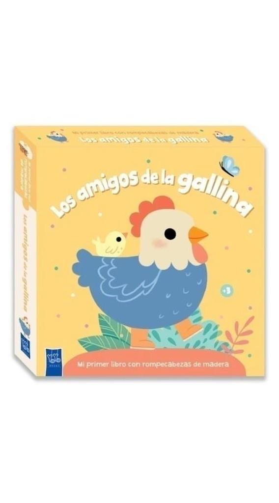 AMIGOS DE LA GALLINA, LOS- MI PRIMER LIBRO CON ROMPECABEZAS DE MADERA