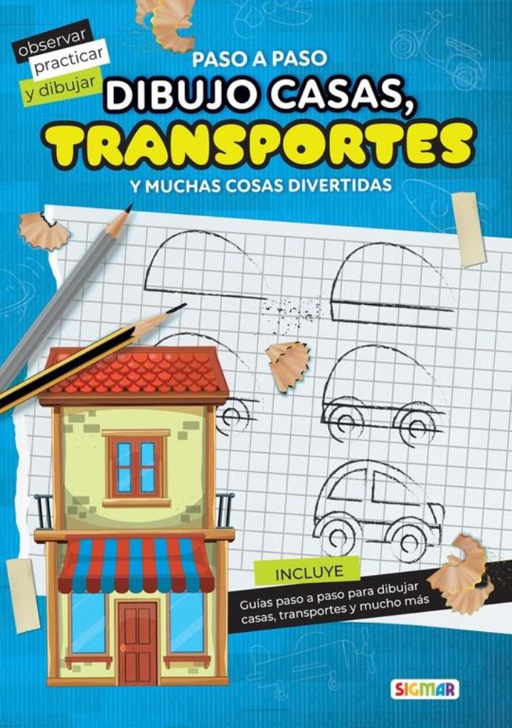 DIBUJO CASAS, TRANSPORTES Y MUCHAS COSAS DIVERTIDAS