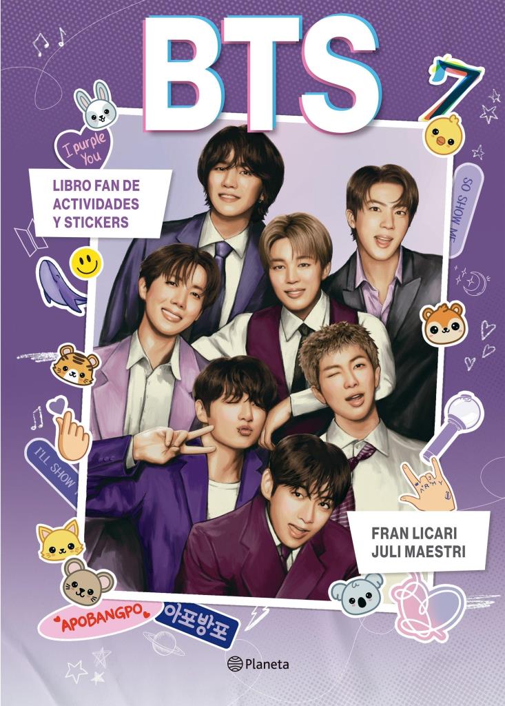 BTS- LIBRO DE ACTIVIDADES Y STICKERS