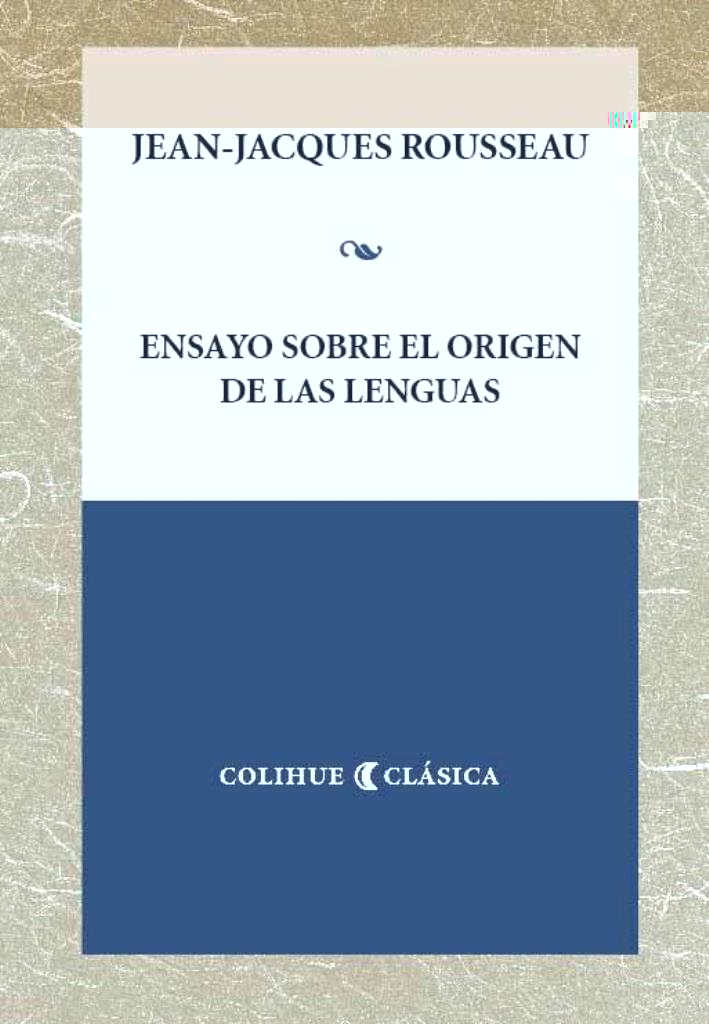 ENSAYO SOBRE EL ORIGEN DE LAS LENGUAS