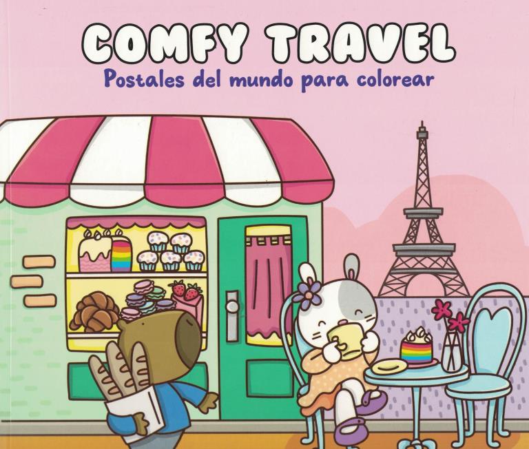 COMFY TRAVEL - POSTALES DEL MUNDO PARA COLOREAR