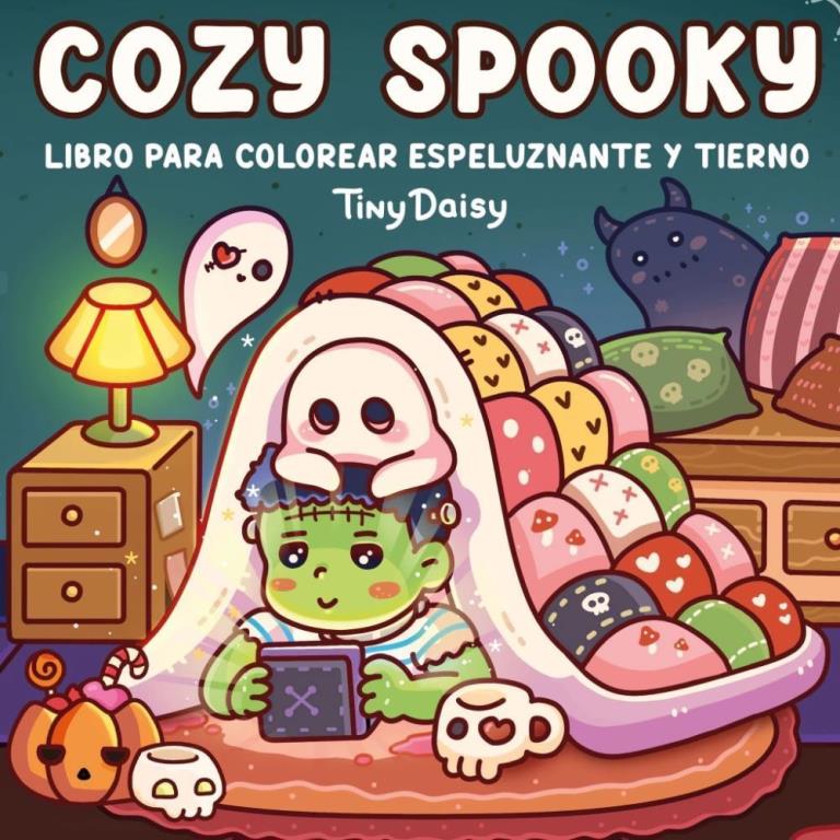 COZY SPOOKY- LIBRO PARA COLOREAR ESPELUZANTE