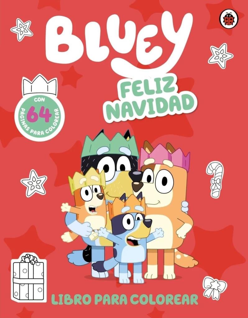 BLUEY - FELIZ NAVIDAD PARA COLOREAR