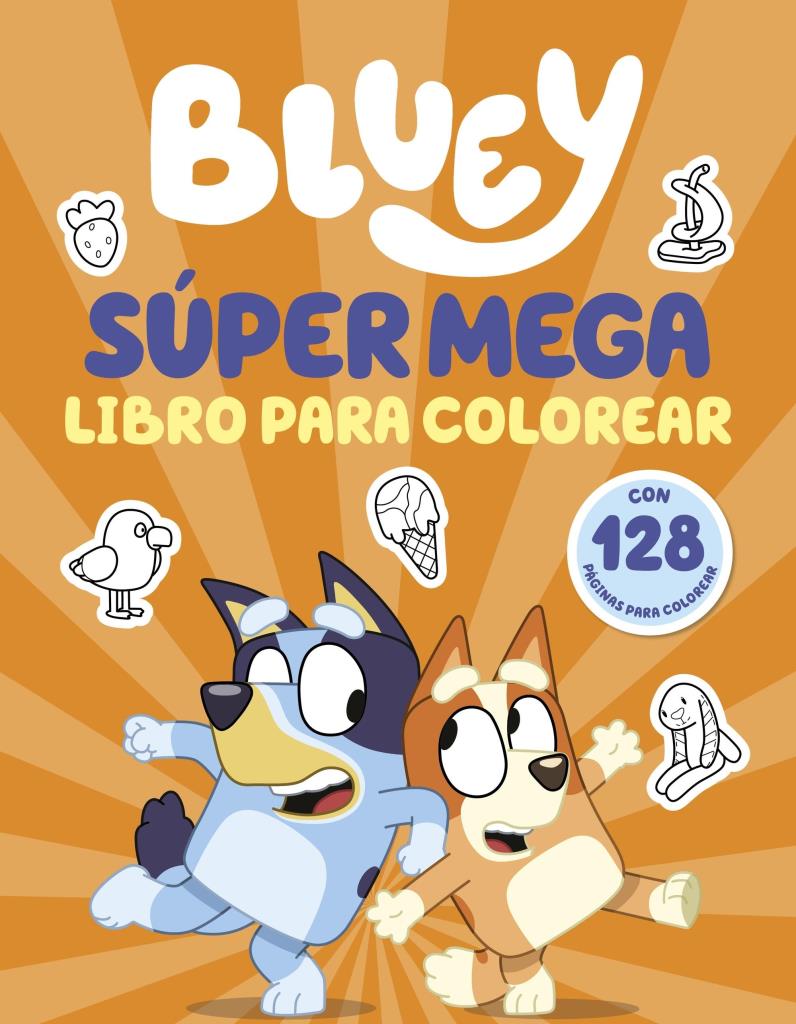 BLUEY- SUPER MEGA LIBRO DE COLOREAR