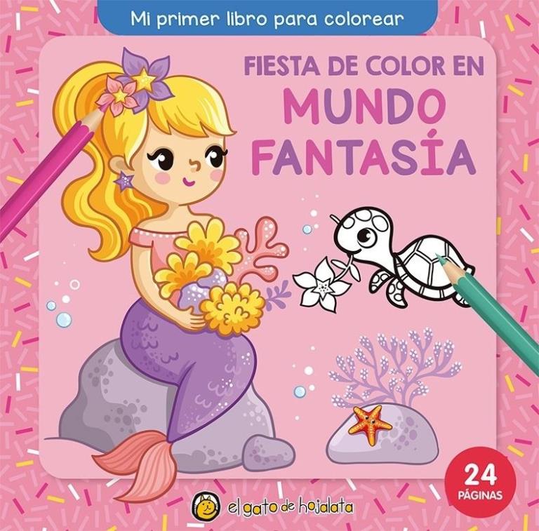 FIESTA DE COLOR EN MUNDO FANTASIA- MI PRIMER NUMERO PARA COLOERAR