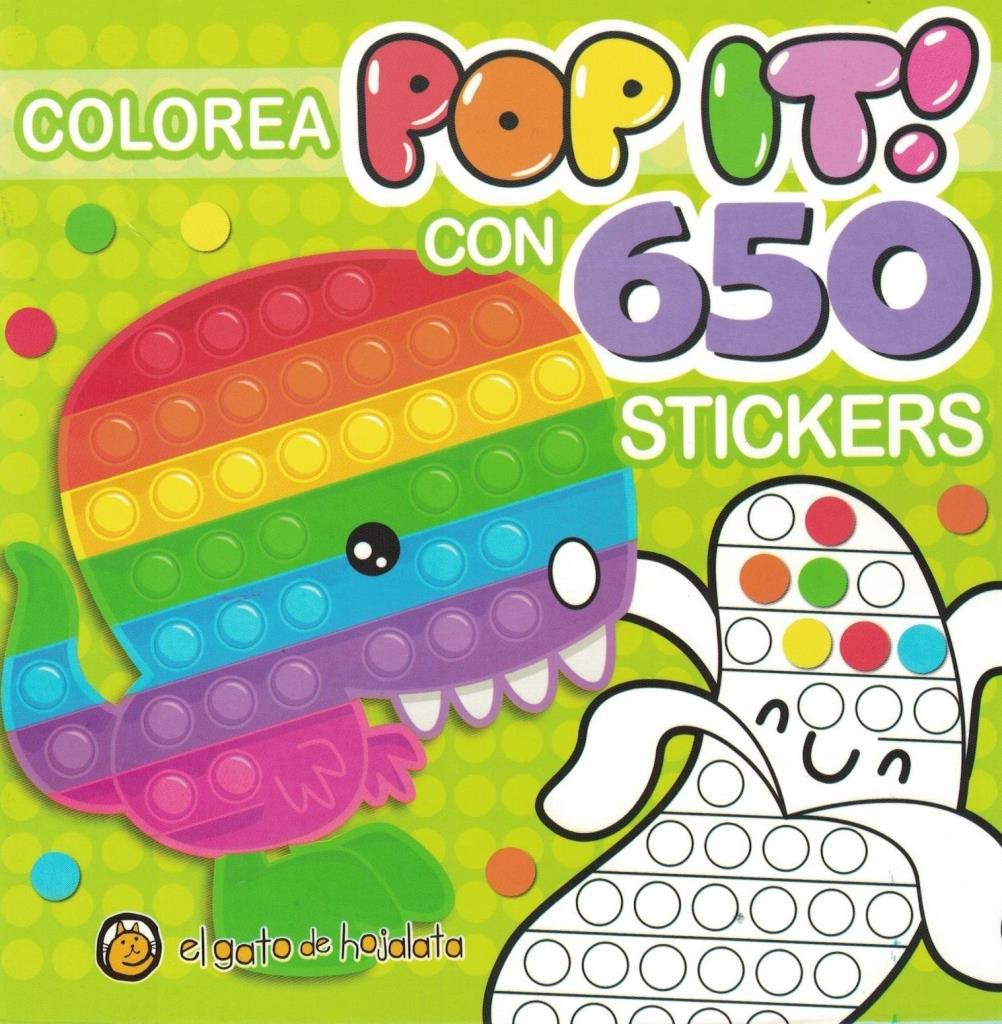 POP IT DINOSAURIO COLOREA C/650 STIC