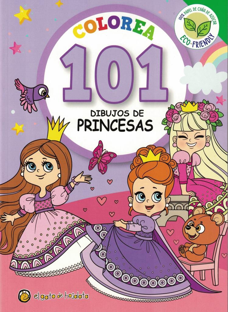 COLOREA 101 DIBUJOS DE PRINCESAS