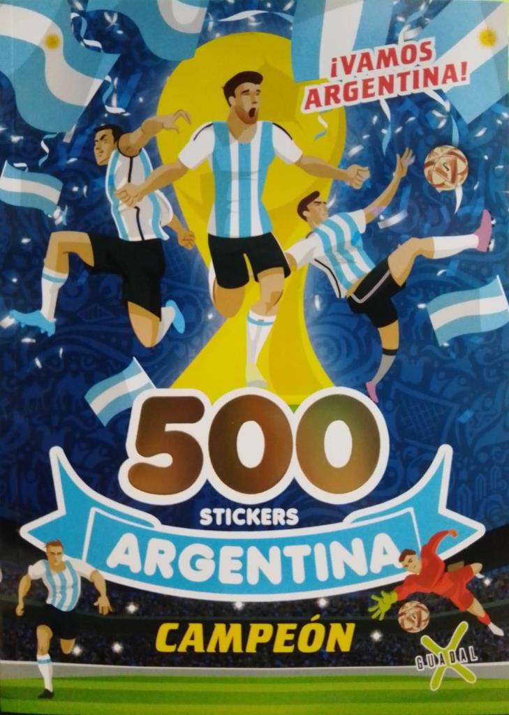 500 STICKERS ARGENTINA CAMPEON